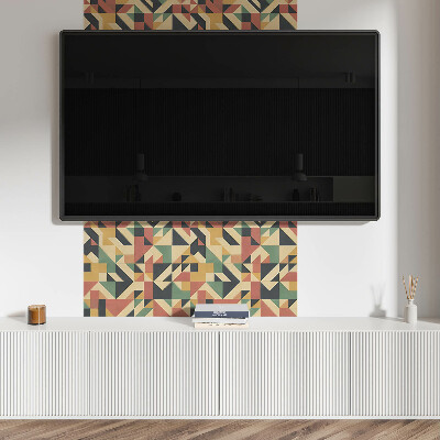 Wall paneling Abstract motif with geometric shapes