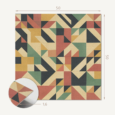 Wall paneling Abstract motif with geometric shapes