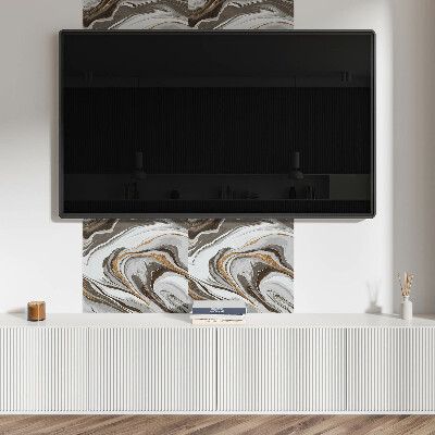 Wall panel square Dynamic waves in an artistic approach