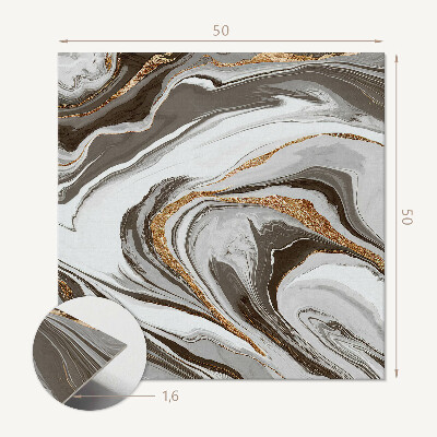 Wall panel square Dynamic waves in an artistic approach