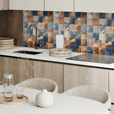 Pvc wall panel square Stone patterns in a mosaic style
