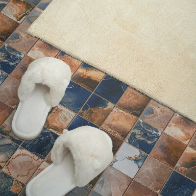 Pvc wall panel square Stone patterns in a mosaic style