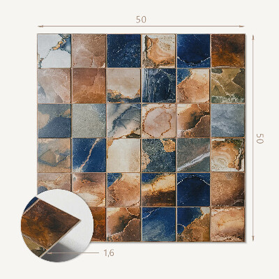 Pvc wall panel square Stone patterns in a mosaic style