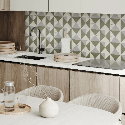 Wall paneling Design with triangles in a geometric style