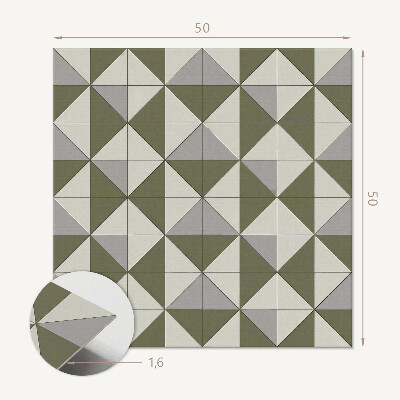 Wall paneling Design with triangles in a geometric style