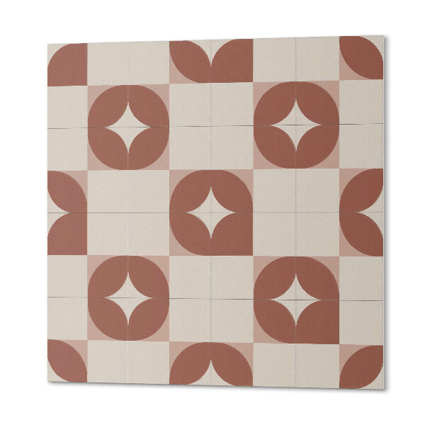 Wall panel square Round pattern in geometric style
