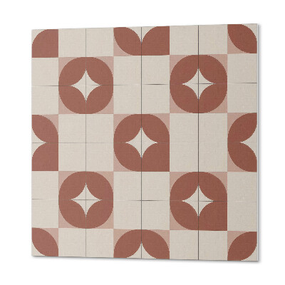 Wall panel square Round pattern in geometric style
