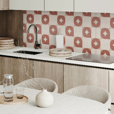 Wall panel square Round pattern in geometric style