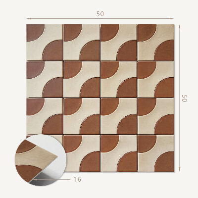 Pvc wall panel square Stylish geometric motifs