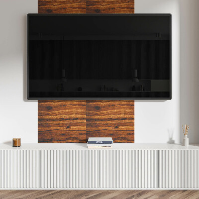 Wall panel square Stylish wooden motif