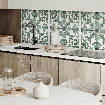 Wall panel square Harmony of plants in a balanced form
