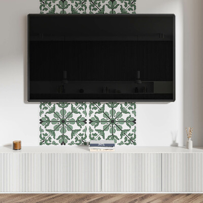 Wall panel square Harmony of plants in a balanced form
