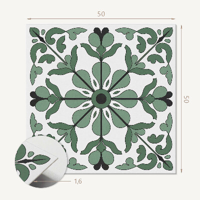 Wall panel square Harmony of plants in a balanced form