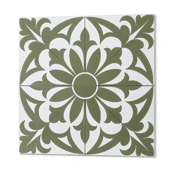 Wall paneling Plant motif with flowers and leaves