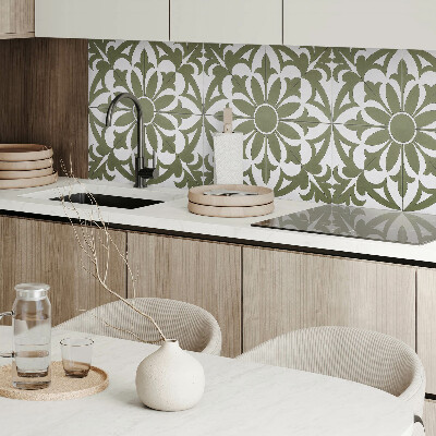 Wall paneling Plant motif with flowers and leaves