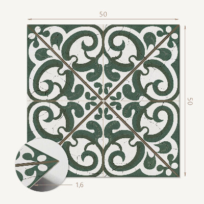 Wall panel square Patterns painted by nature