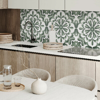 Wall paneling Round plant motif