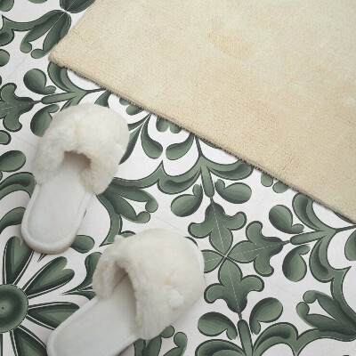Wall paneling Round plant motif