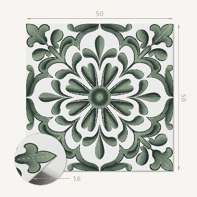Wall paneling Round plant motif