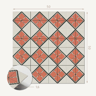 Wall paneling Stylish geometric rhombus motif