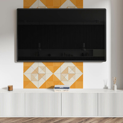 Pvc wall panel square Rhombus geometry in an attractive version