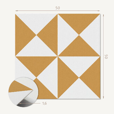 Wall panel square Triangular pattern in geometric style