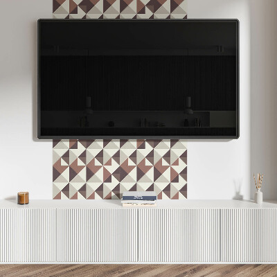 Pvc wall panel square Triangle geometry in a unique design