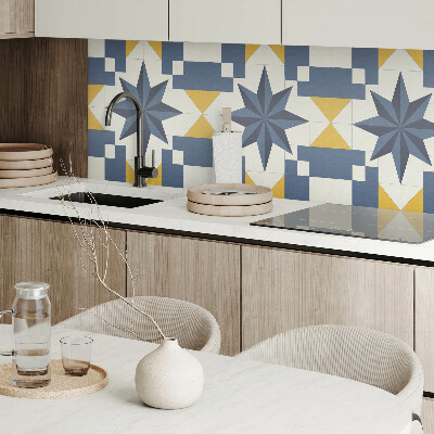 Pvc wall panel square Geometric star pattern