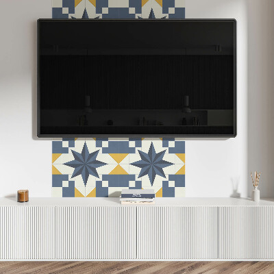 Pvc wall panel square Geometric star pattern