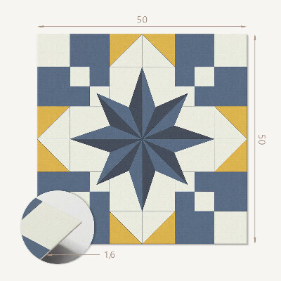 Pvc wall panel square Geometric star pattern