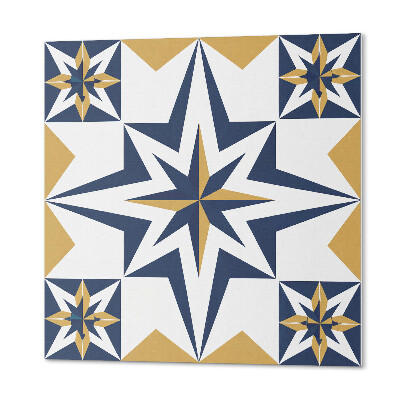 Wall panel square Square patterns with geometric stars