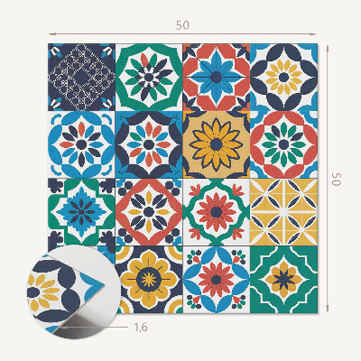 Wall paneling Mosaic arrangement in artistic style