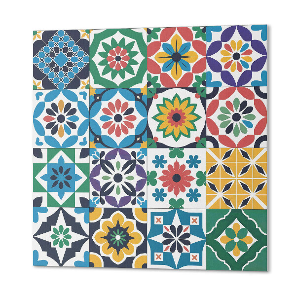 Wall panel square Stylish checkered mosaics