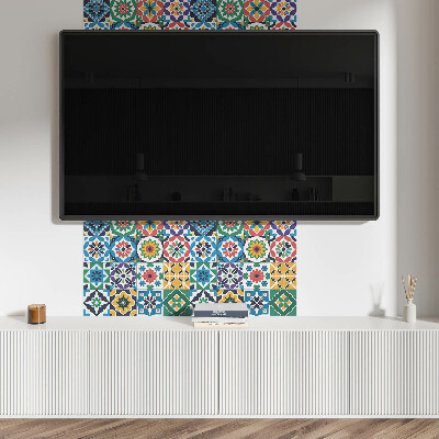 Wall panel square Stylish checkered mosaics
