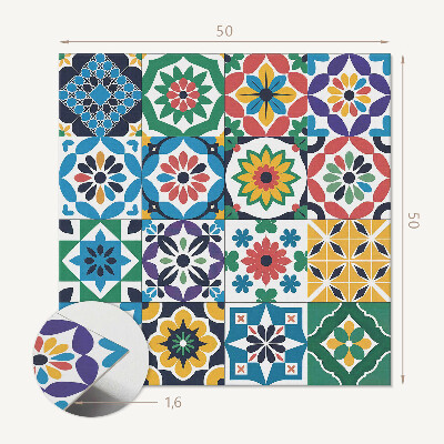 Wall panel square Stylish checkered mosaics