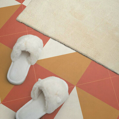 Wall panel square Warm geometric accents