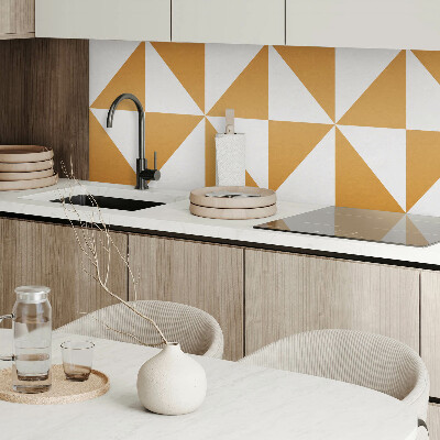 Wall paneling Triangle geometry embedded in squares