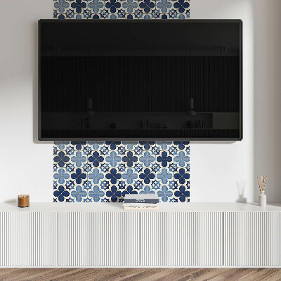 Wall paneling Geometry of floral motifs