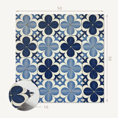 Wall paneling Geometry of floral motifs