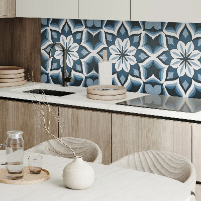 Pvc wall panel square Floral figures in perfect symmetry