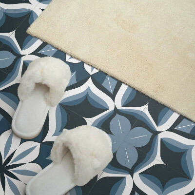 Pvc wall panel square Floral figures in perfect symmetry