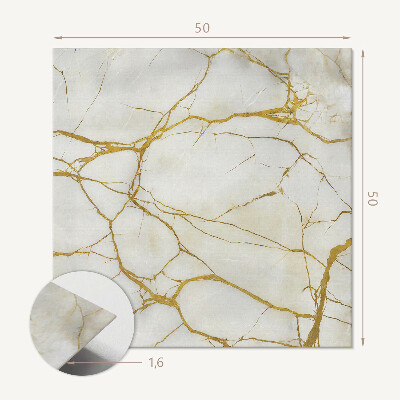 Wall panel square Classic marble with refined veining
