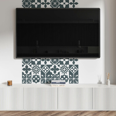 Wall paneling Geometric shapes on tiles