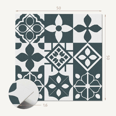 Wall paneling Geometric shapes on tiles