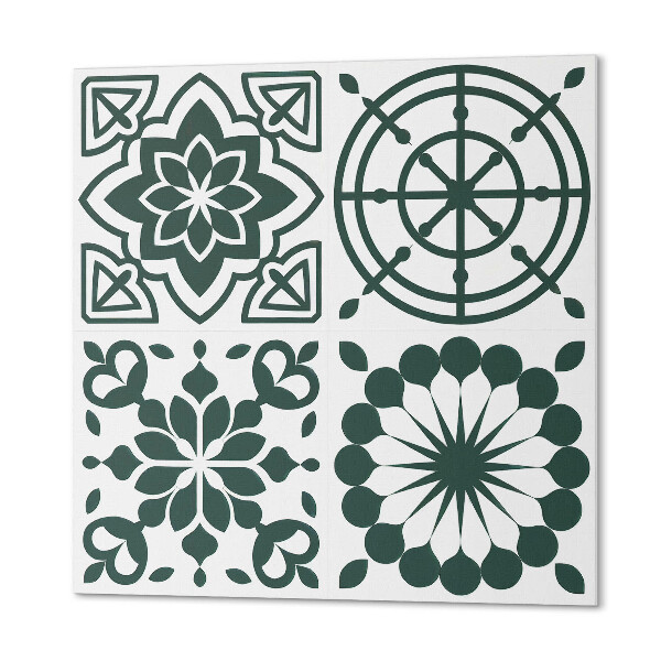 Wall paneling Flowers in geometric shapes