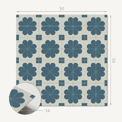 Wall paneling Check with floral accent