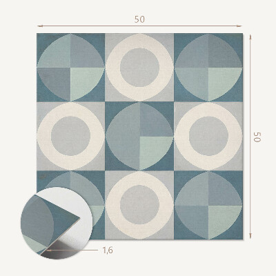 Wall panel square Geometric pattern with circles