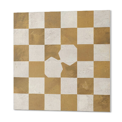 Wall paneling Abstract style checkerboard pattern