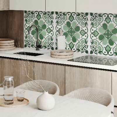 Wall panel square Flora with leaf motif