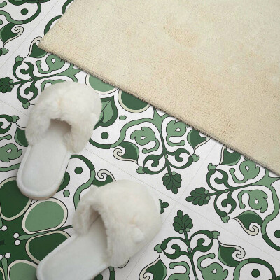 Wall panel square Flora with leaf motif